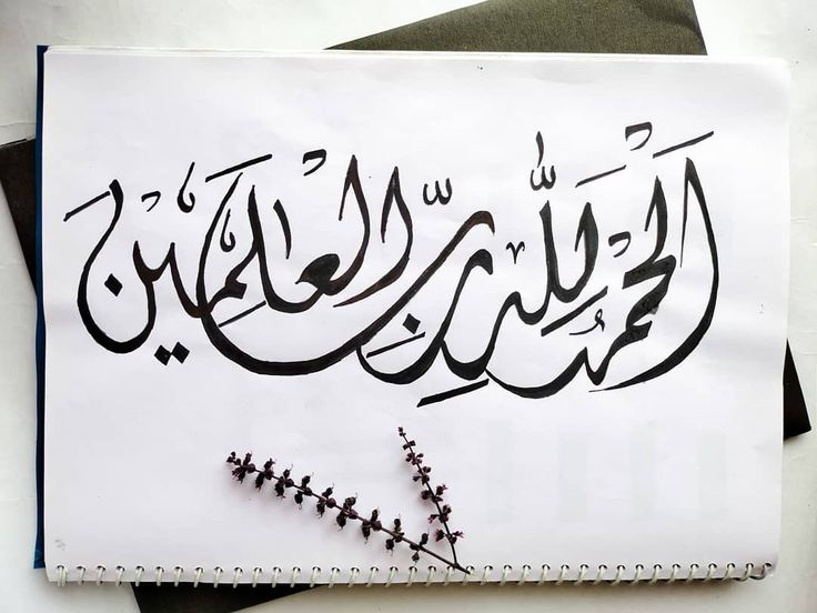 Diwani calligraphy illustration